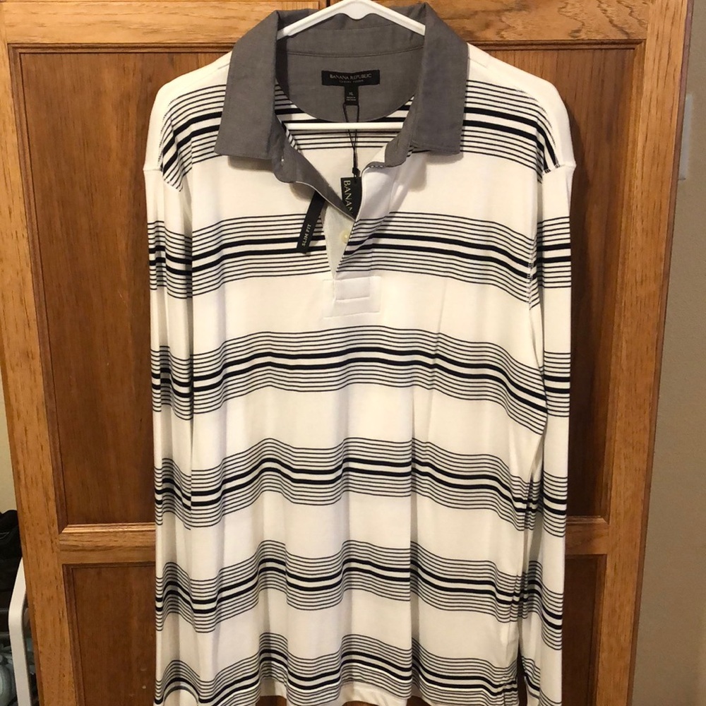 Banana Republic Men’s luxury polo Men’s XL Sim Fit